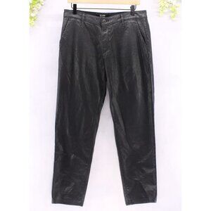 AG Adriano Goldschmied The Caden Tailored Trouser Coated Faux Leather Black 30R